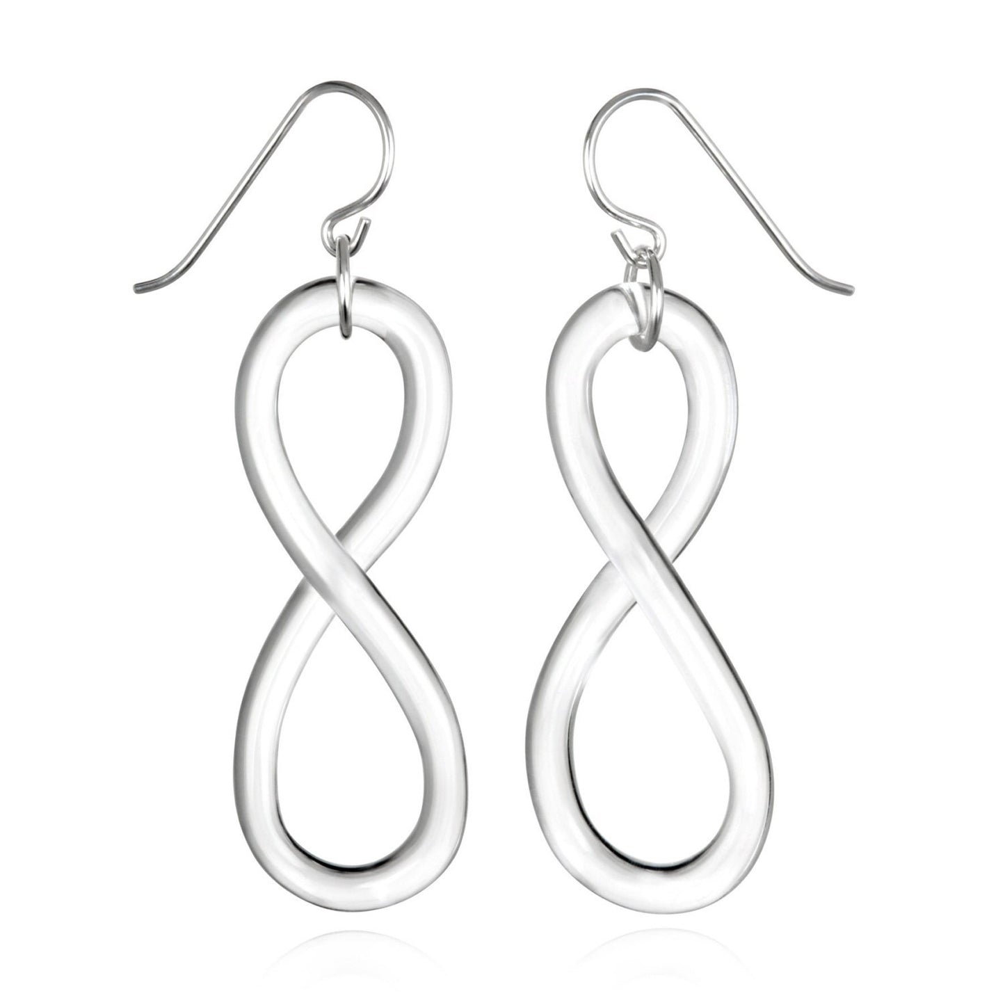 Glass Figure Eight Earrings