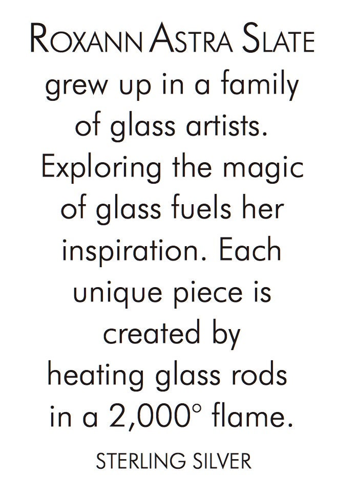 Glass Donut Pendant on Leather