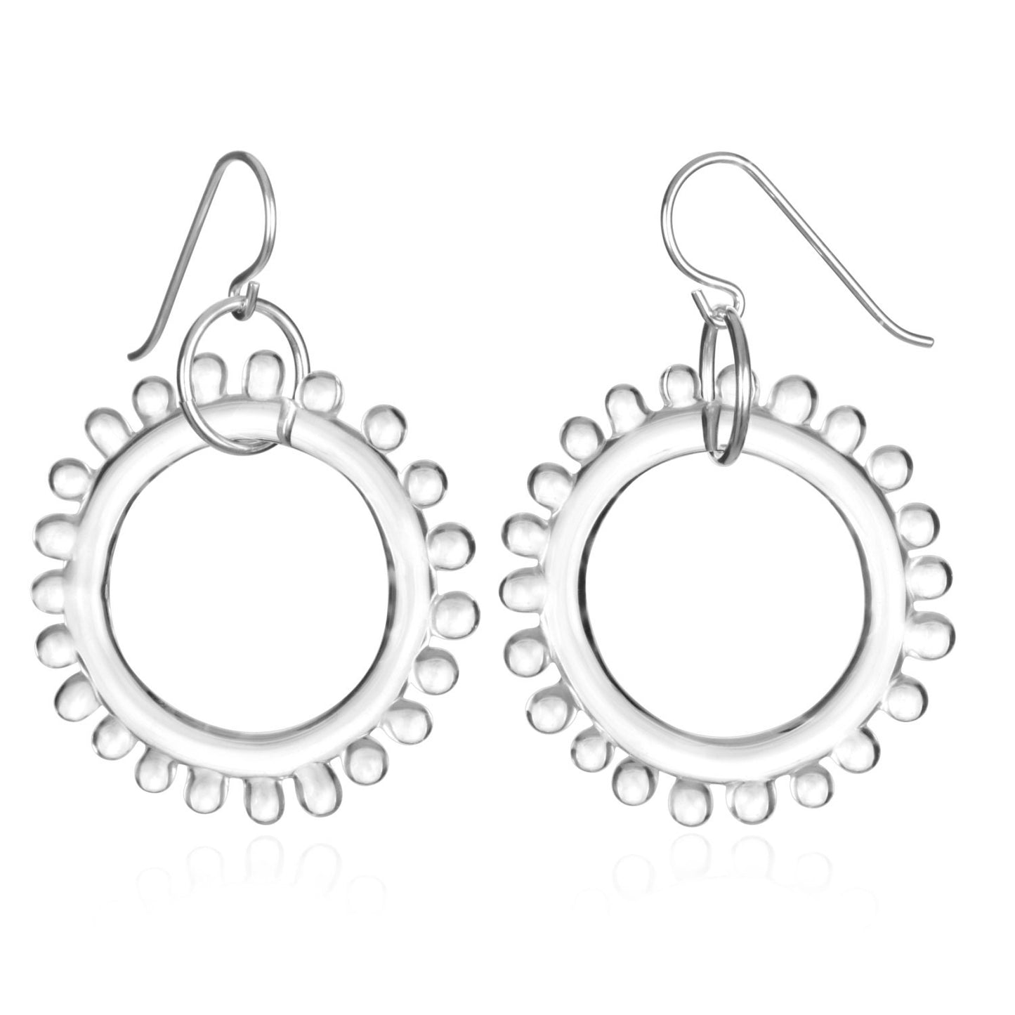 Glass Wheel Earrings