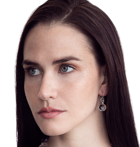 Glass Small Ball Drop Earrings