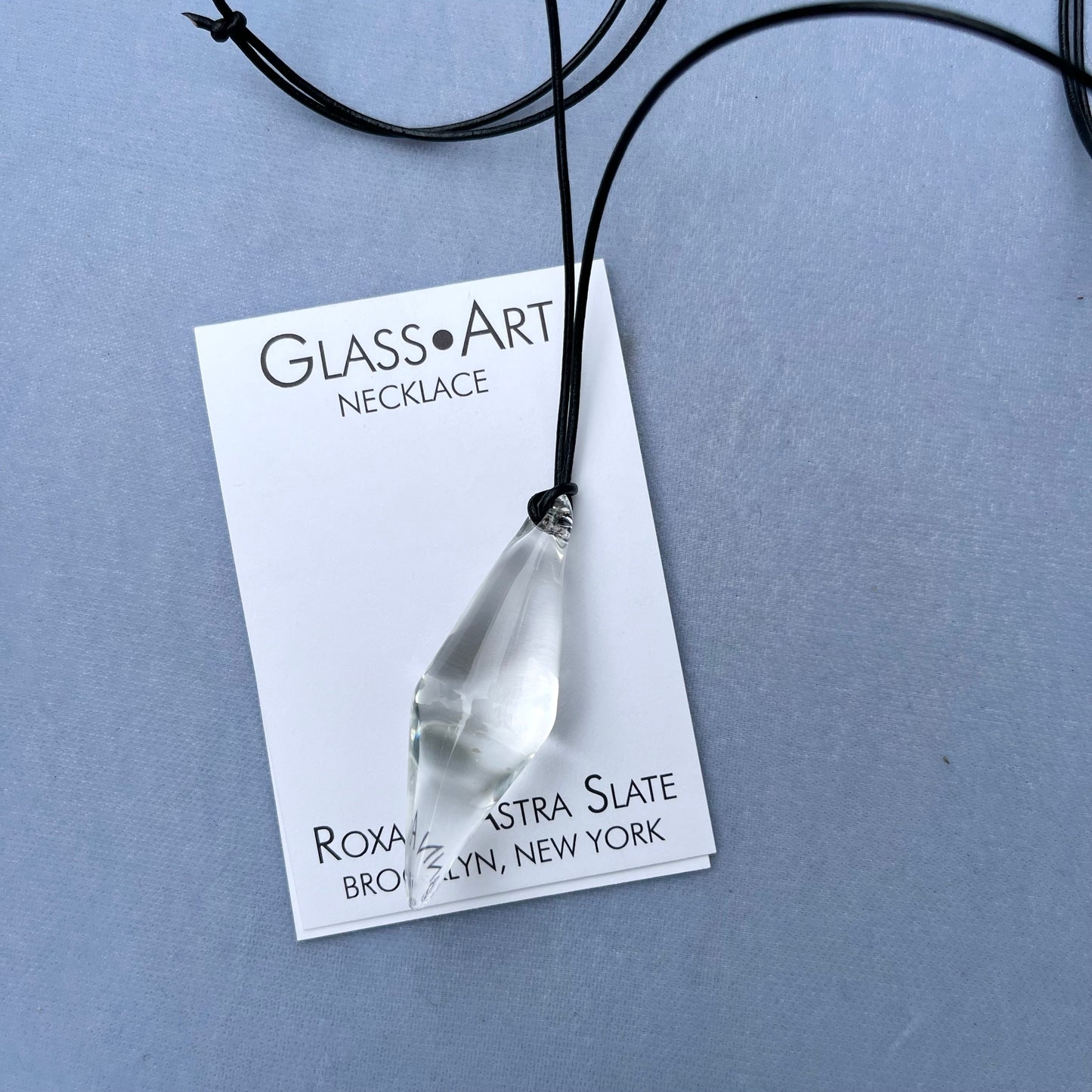 Glass Pendulum Pendant Necklace