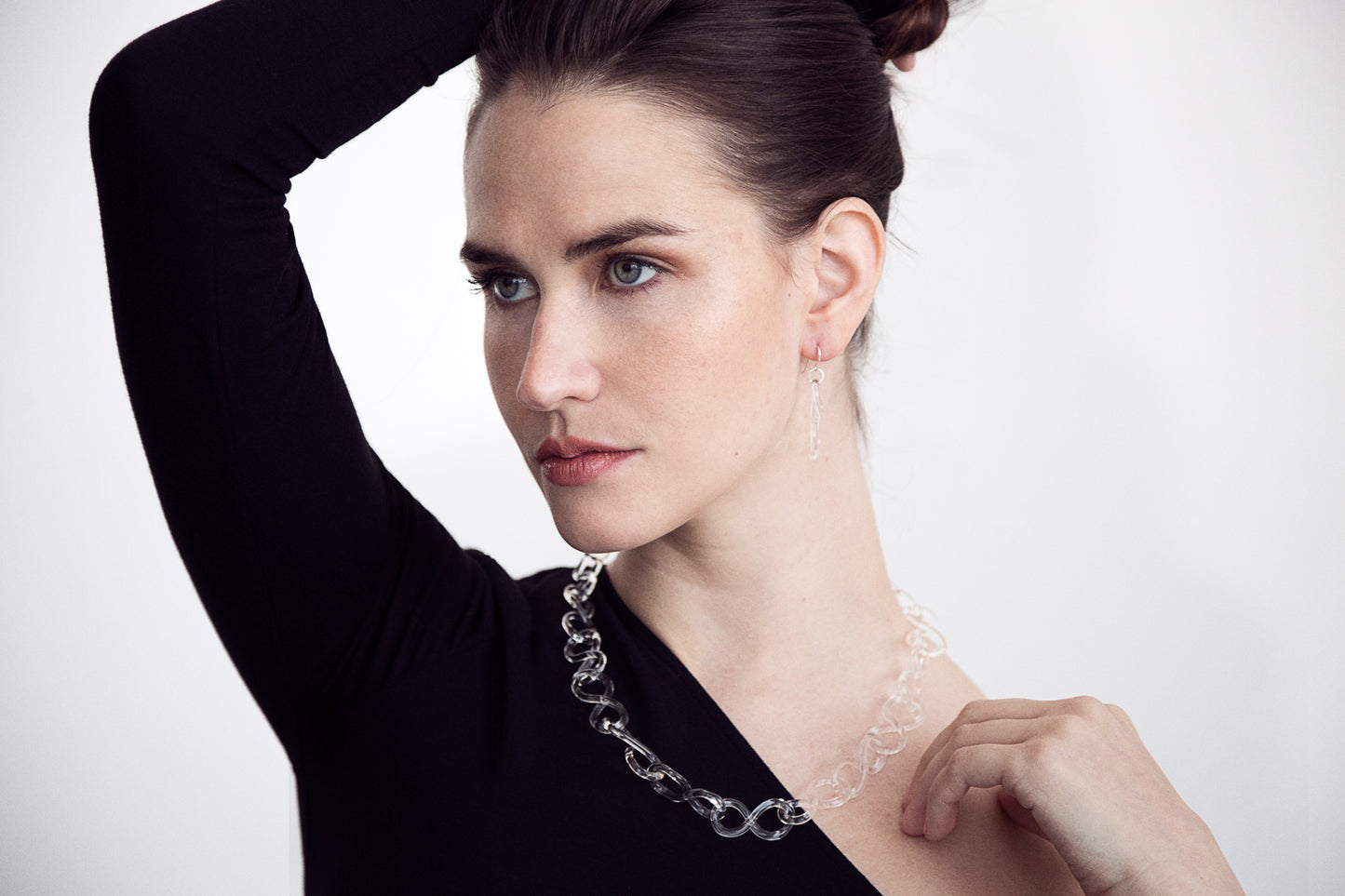 Glass Statement Figure Eight Necklace