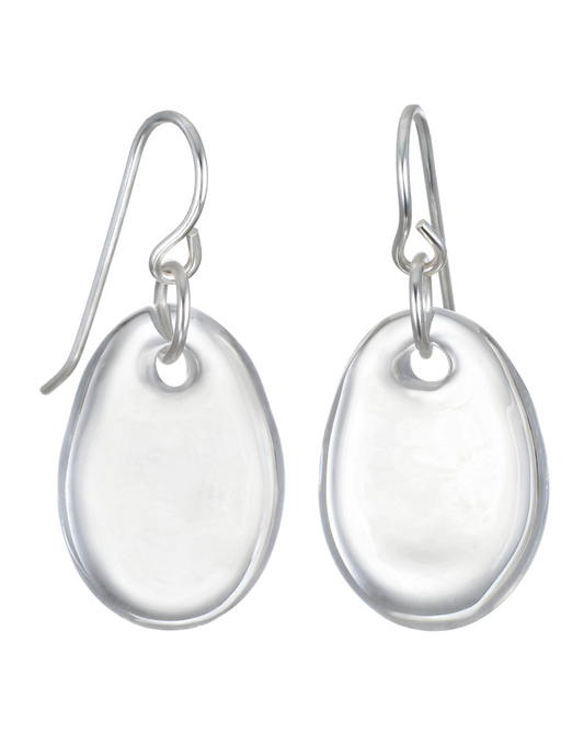 Glass Pebble Earrings