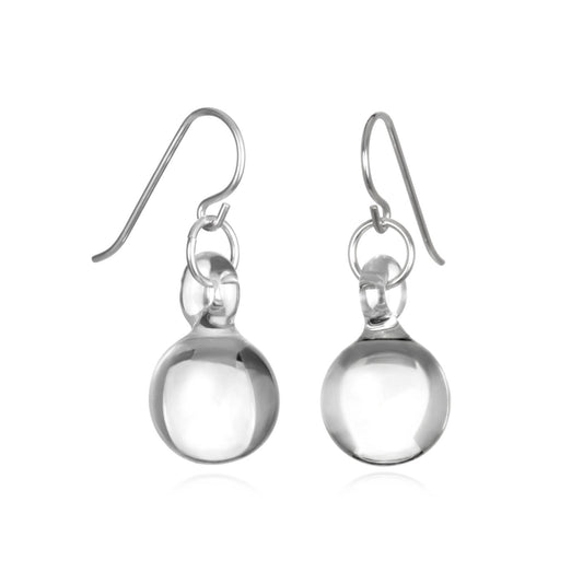 Glass Small Ball Drop Earrings